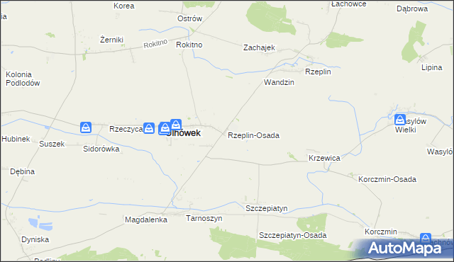 mapa Rzeplin-Osada, Rzeplin-Osada na mapie Targeo