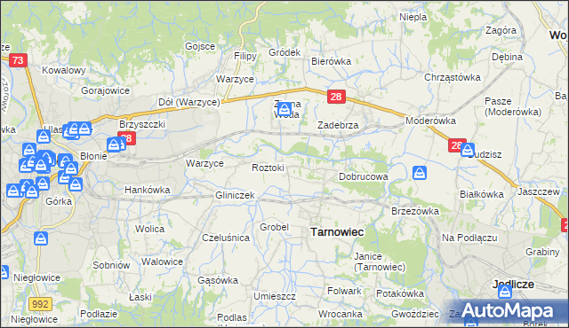 mapa Sądkowa, Sądkowa na mapie Targeo