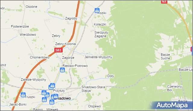 mapa Sierzputy-Marki, Sierzputy-Marki na mapie Targeo