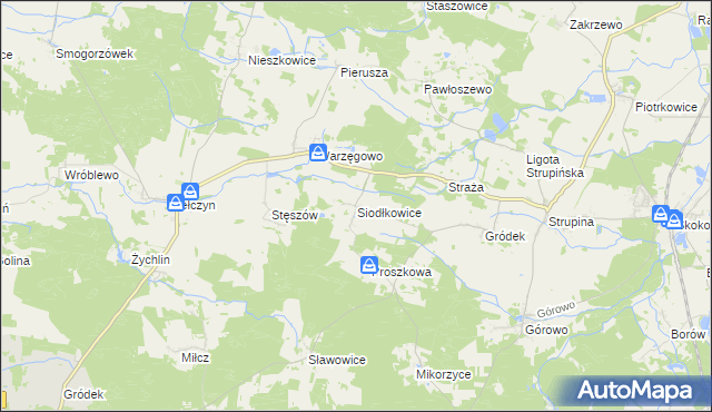 mapa Siodłkowice, Siodłkowice na mapie Targeo