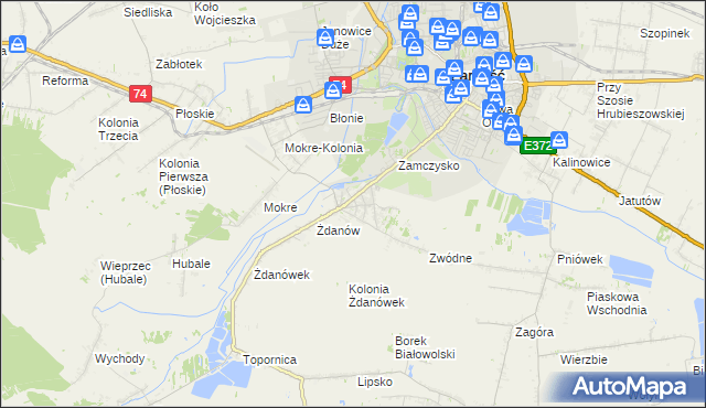 mapa Skokówka, Skokówka na mapie Targeo