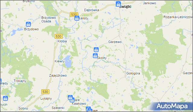 mapa Skolity, Skolity na mapie Targeo