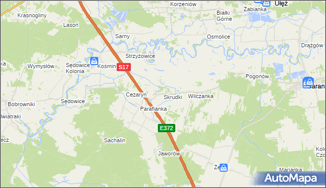 mapa Skrudki, Skrudki na mapie Targeo