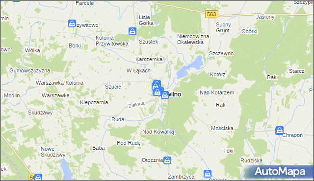 mapa Skrwilno, Skrwilno na mapie Targeo