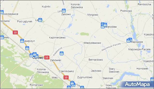 mapa Skrzypkowo, Skrzypkowo na mapie Targeo