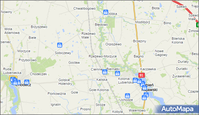 mapa Sławęckie Góry, Sławęckie Góry na mapie Targeo