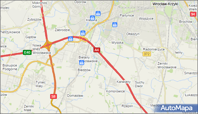 mapa Ślęza, Ślęza na mapie Targeo