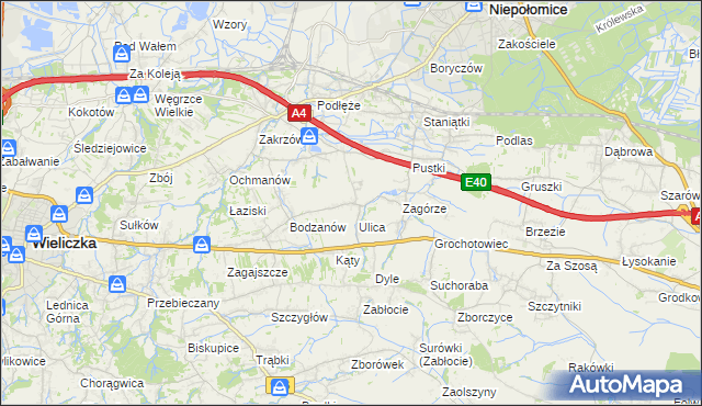 mapa Słomiróg, Słomiróg na mapie Targeo