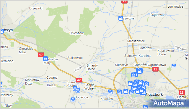 mapa Smardy Górne, Smardy Górne na mapie Targeo