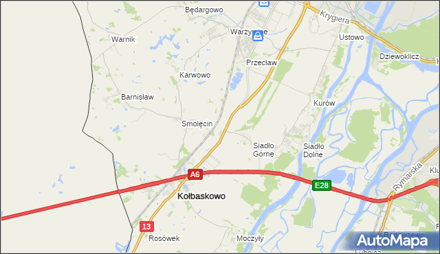 mapa Smętowice, Smętowice na mapie Targeo