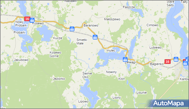 mapa Śmietki, Śmietki na mapie Targeo