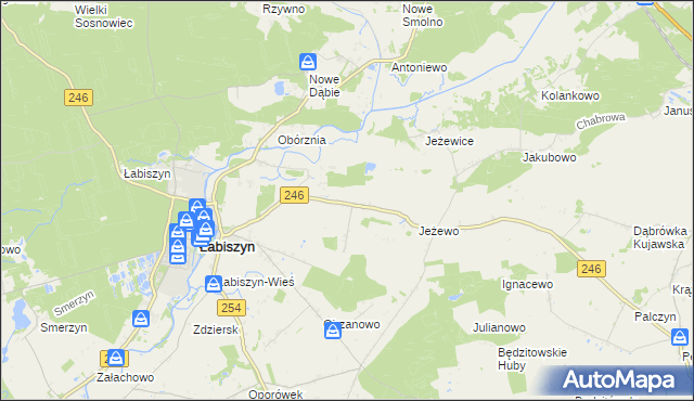 mapa Smogorzewo gmina Łabiszyn, Smogorzewo gmina Łabiszyn na mapie Targeo