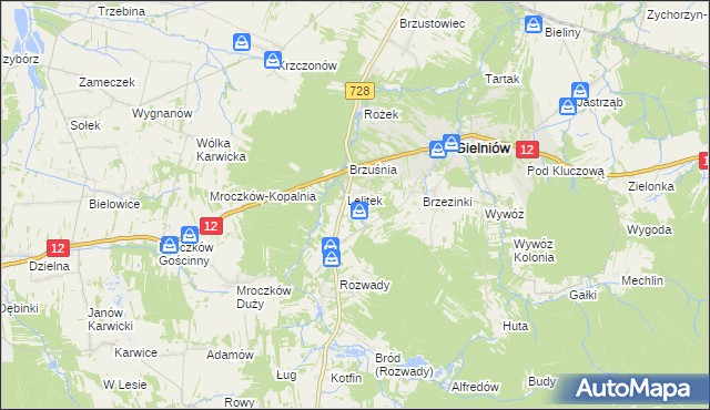 mapa Snarki, Snarki na mapie Targeo