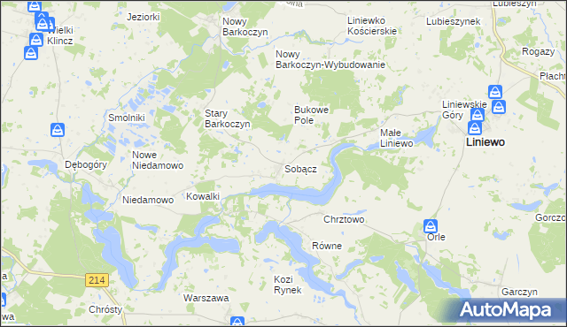 mapa Sobącz, Sobącz na mapie Targeo