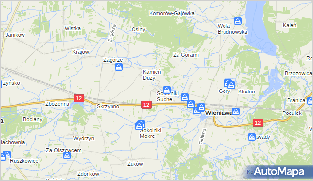 mapa Sokolniki Suche, Sokolniki Suche na mapie Targeo