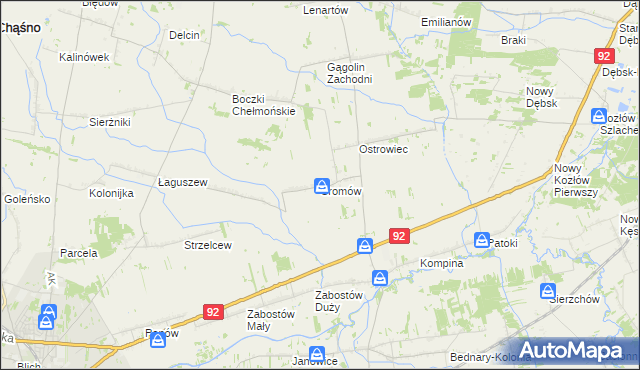 mapa Sromów, Sromów na mapie Targeo