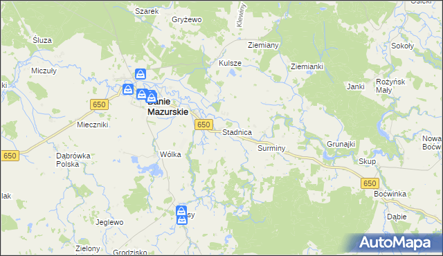 mapa Stadnica, Stadnica na mapie Targeo