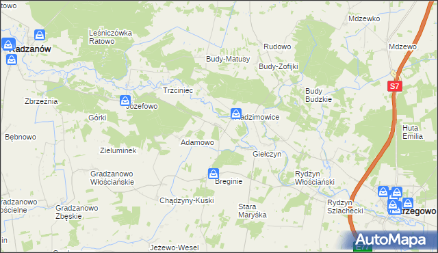 mapa Staroguby, Staroguby na mapie Targeo