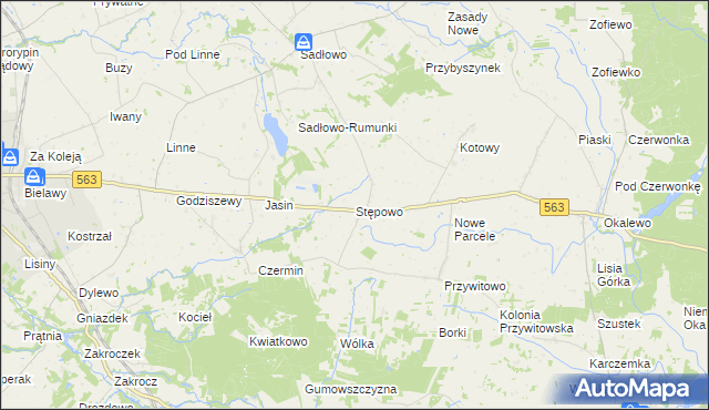 mapa Stępowo, Stępowo na mapie Targeo