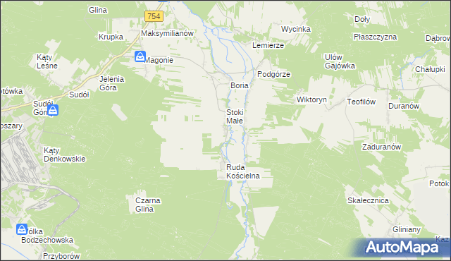 mapa Stoki Stare, Stoki Stare na mapie Targeo