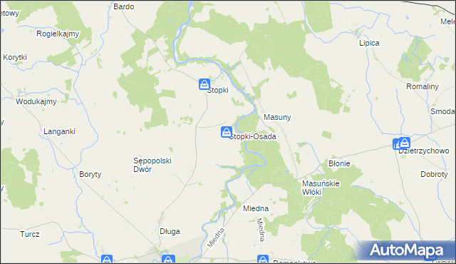 mapa Stopki-Osada, Stopki-Osada na mapie Targeo