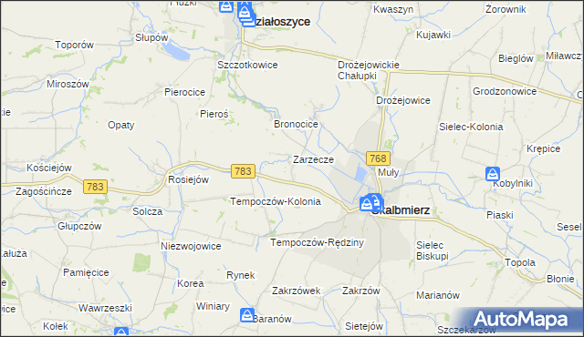 mapa Szarbia Zwierzyniecka, Szarbia Zwierzyniecka na mapie Targeo