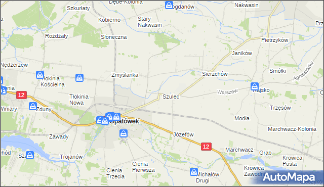 mapa Szulec, Szulec na mapie Targeo