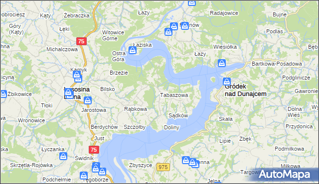 mapa Tabaszowa, Tabaszowa na mapie Targeo