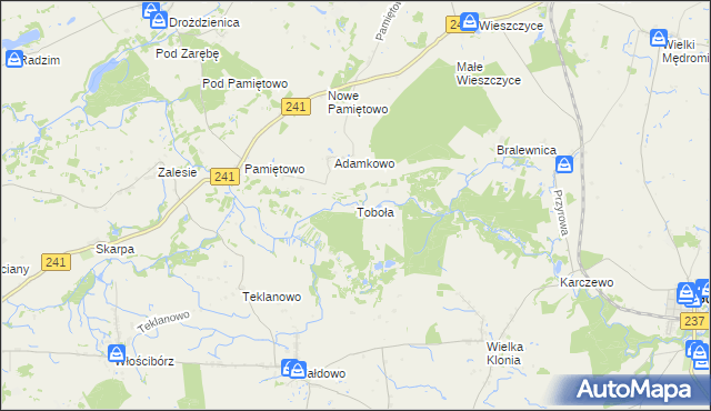 mapa Toboła, Toboła na mapie Targeo