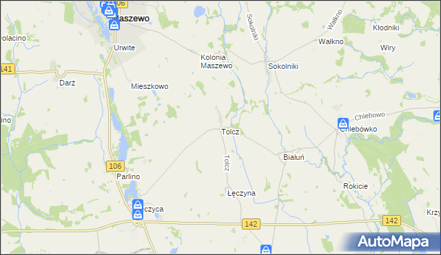 mapa Tolcz, Tolcz na mapie Targeo