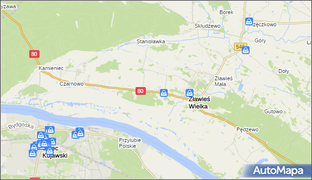 mapa Toporzysko gmina Zławieś Wielka, Toporzysko gmina Zławieś Wielka na mapie Targeo