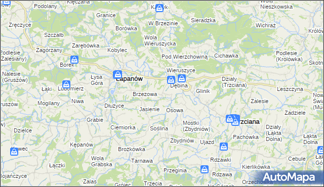 mapa Ubrzeż, Ubrzeż na mapie Targeo