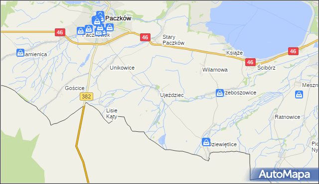 mapa Ujeździec, Ujeździec na mapie Targeo