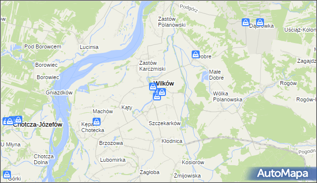 mapa Urządków, Urządków na mapie Targeo