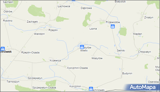 mapa Wasylów Wielki, Wasylów Wielki na mapie Targeo