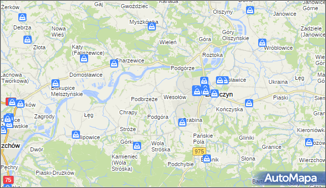 mapa Wesołów, Wesołów na mapie Targeo