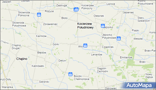 mapa Wicie gmina Kocierzew Południowy, Wicie gmina Kocierzew Południowy na mapie Targeo