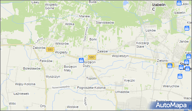 mapa Wierzbin, Wierzbin na mapie Targeo