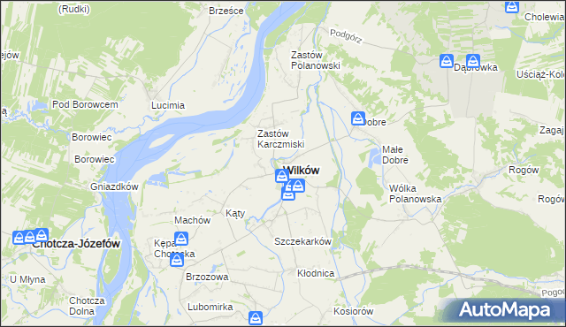 mapa Wilków powiat opolski, Wilków powiat opolski na mapie Targeo