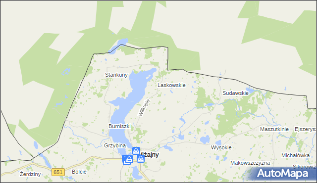 mapa Wiłkupie, Wiłkupie na mapie Targeo