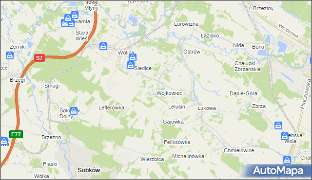 mapa Wojkowiec, Wojkowiec na mapie Targeo