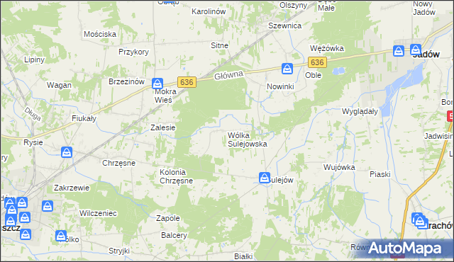 mapa Wólka Sulejowska, Wólka Sulejowska na mapie Targeo