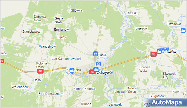 mapa Wysokin, Wysokin na mapie Targeo