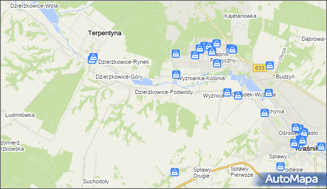 mapa Wyżnianka, Wyżnianka na mapie Targeo