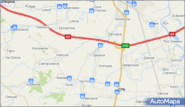 mapa Zabłotce gmina Radymno, Zabłotce gmina Radymno na mapie Targeo
