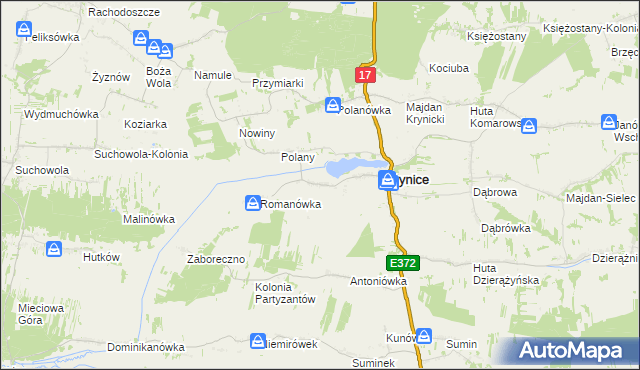 mapa Zadnoga, Zadnoga na mapie Targeo