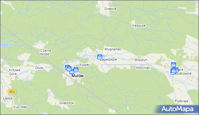 mapa Zagwiździe, Zagwiździe na mapie Targeo