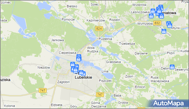 mapa Zajączków gmina Opole Lubelskie, Zajączków gmina Opole Lubelskie na mapie Targeo