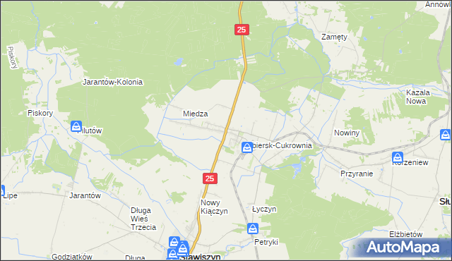 mapa Zbiersk, Zbiersk na mapie Targeo