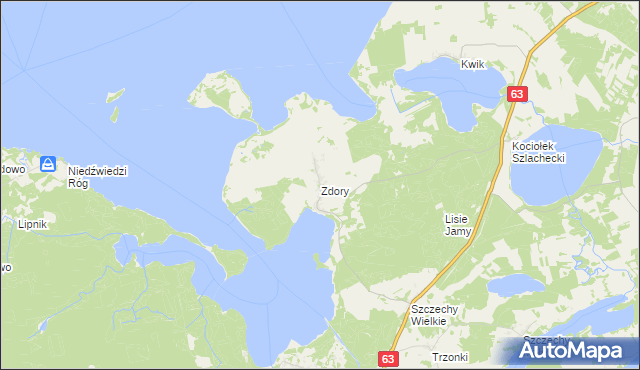 mapa Zdory, Zdory na mapie Targeo